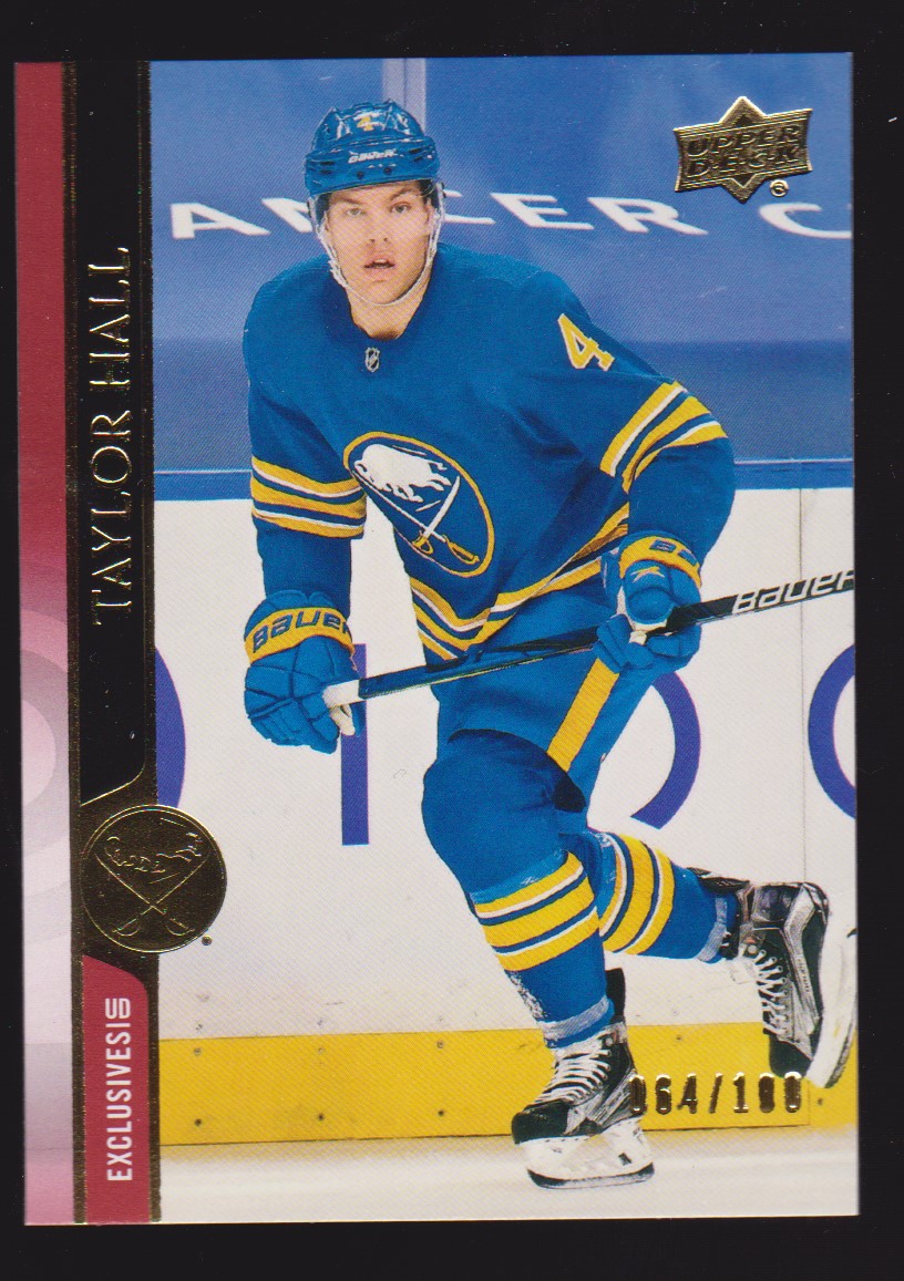 2020-21 Upper Deck Exclusives #514 Taylor Hall 64/100 (image for) 2020-21 Upper Deck Exclusives #514 Taylor Hall 64/100